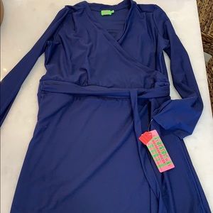 Katherine Way faux wrap dress